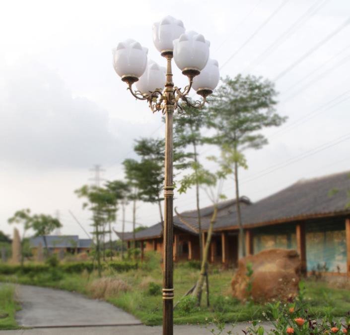 Billig Elegant Decorative Outdoor Lighting Garden Lamp Post