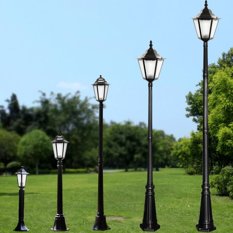 Aluminium Material Enkelt Lamp Post Street Garden Post Lamp Lantern