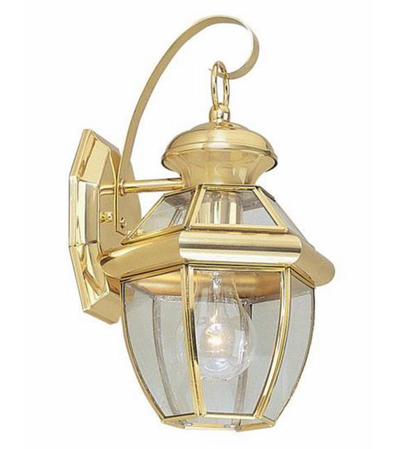 Antique Copper-veggen lyser LED kopper dekorativ lampe utenfor, polisert Brass-lys