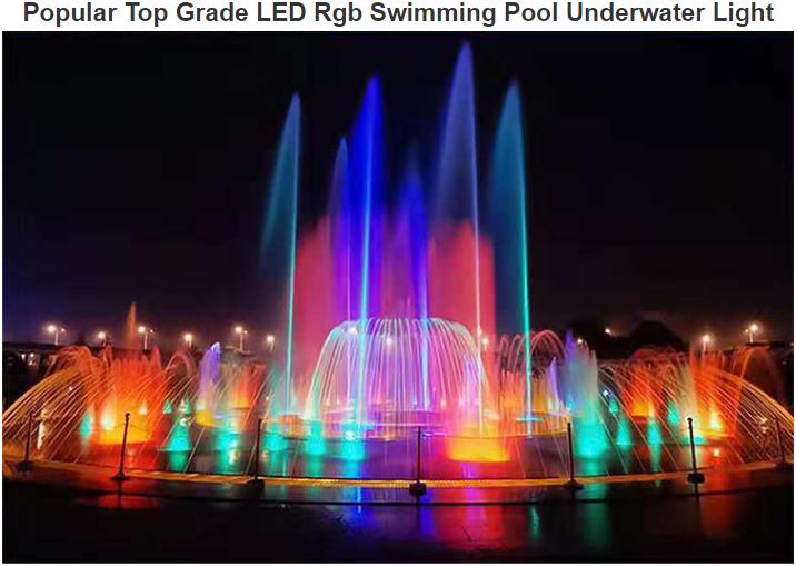 Populær øverste grad LED Rgb svømmepol under vannlys