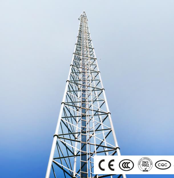 CCTV overvåkningstang for utendørs sikkerhet, sterke vind ståltårn