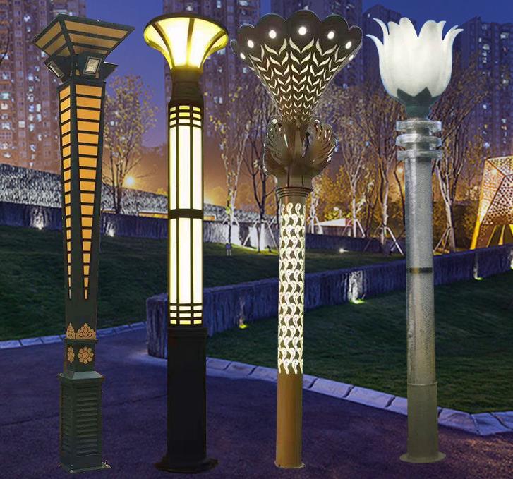 Outdoor garden garden lampe, vannsikret kinesisk landskape-lampe post, landscape lampe